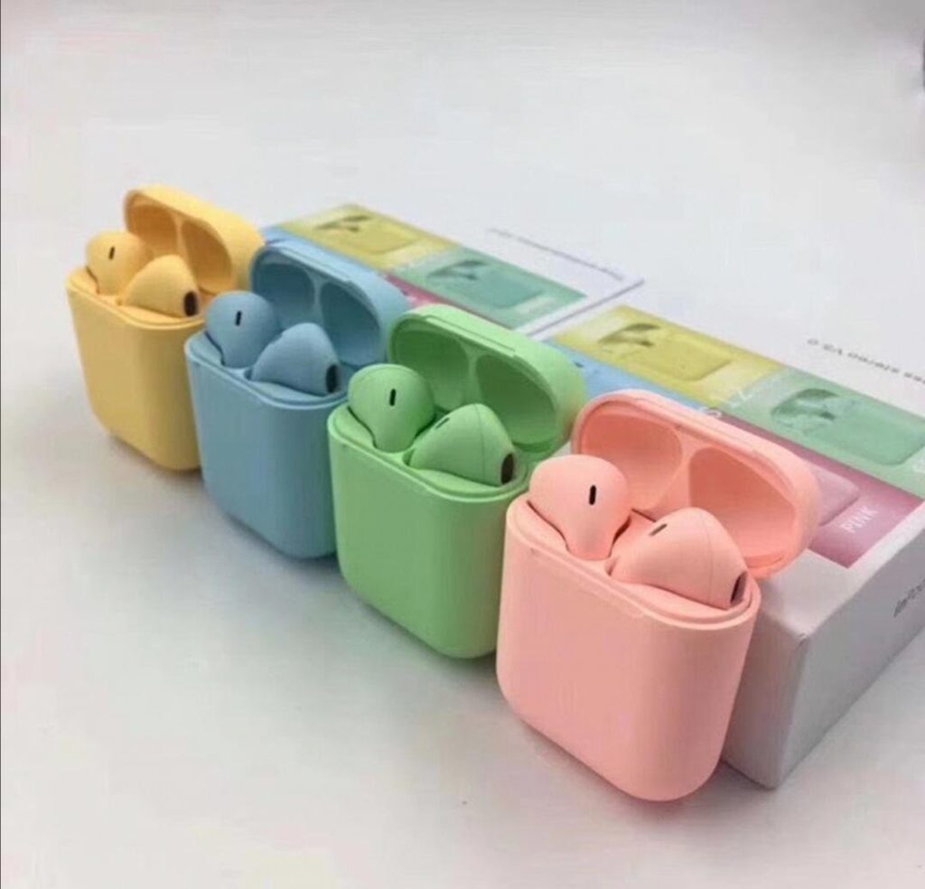 Airpods TWS i12 Bluetooth Bezicne Slusalice Gumirane - Image 2