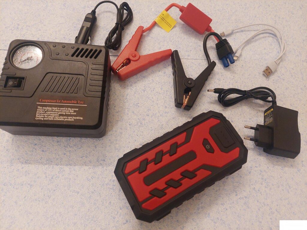 Auto Jump starter za paljenje automobila 600 A + kompresor – Auto Jump starter za paljenje automobila 600 A + kompresor