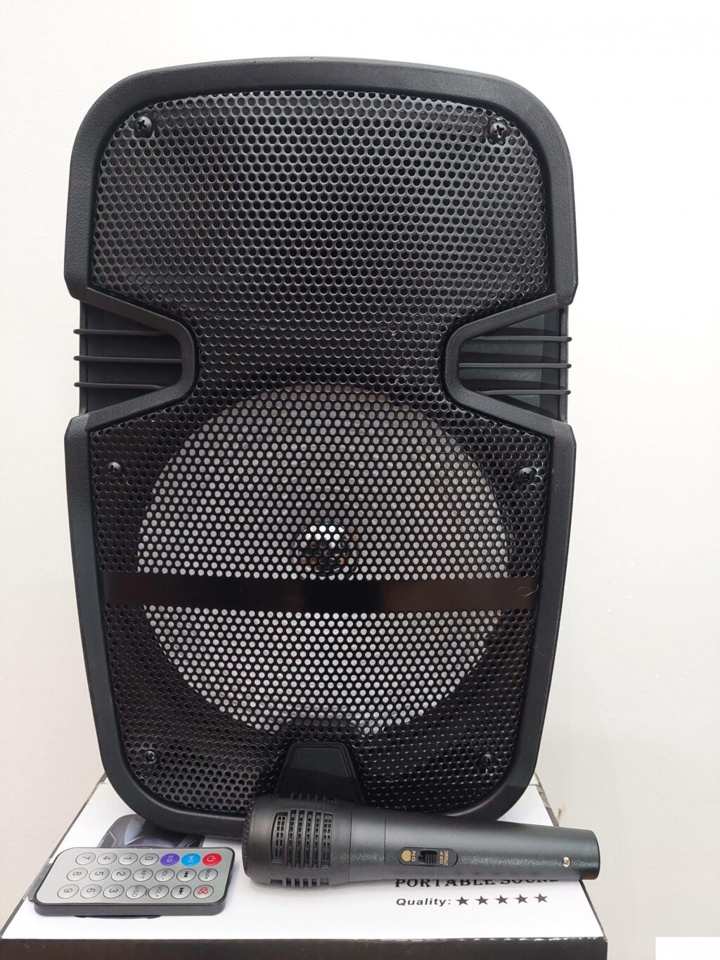 Q-8E Bluetooth Zvucnik 8 inch 50W + mikrofon karaoke blutut – Q-8E Bluetooth Zvucnik 8 inch 50W + mikrofon karaoke blutut - Image 5