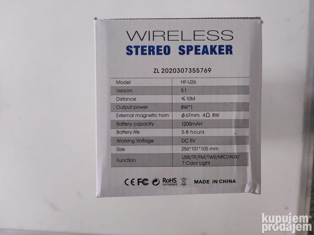 Bluetooth Zvučnik QW - Image 2