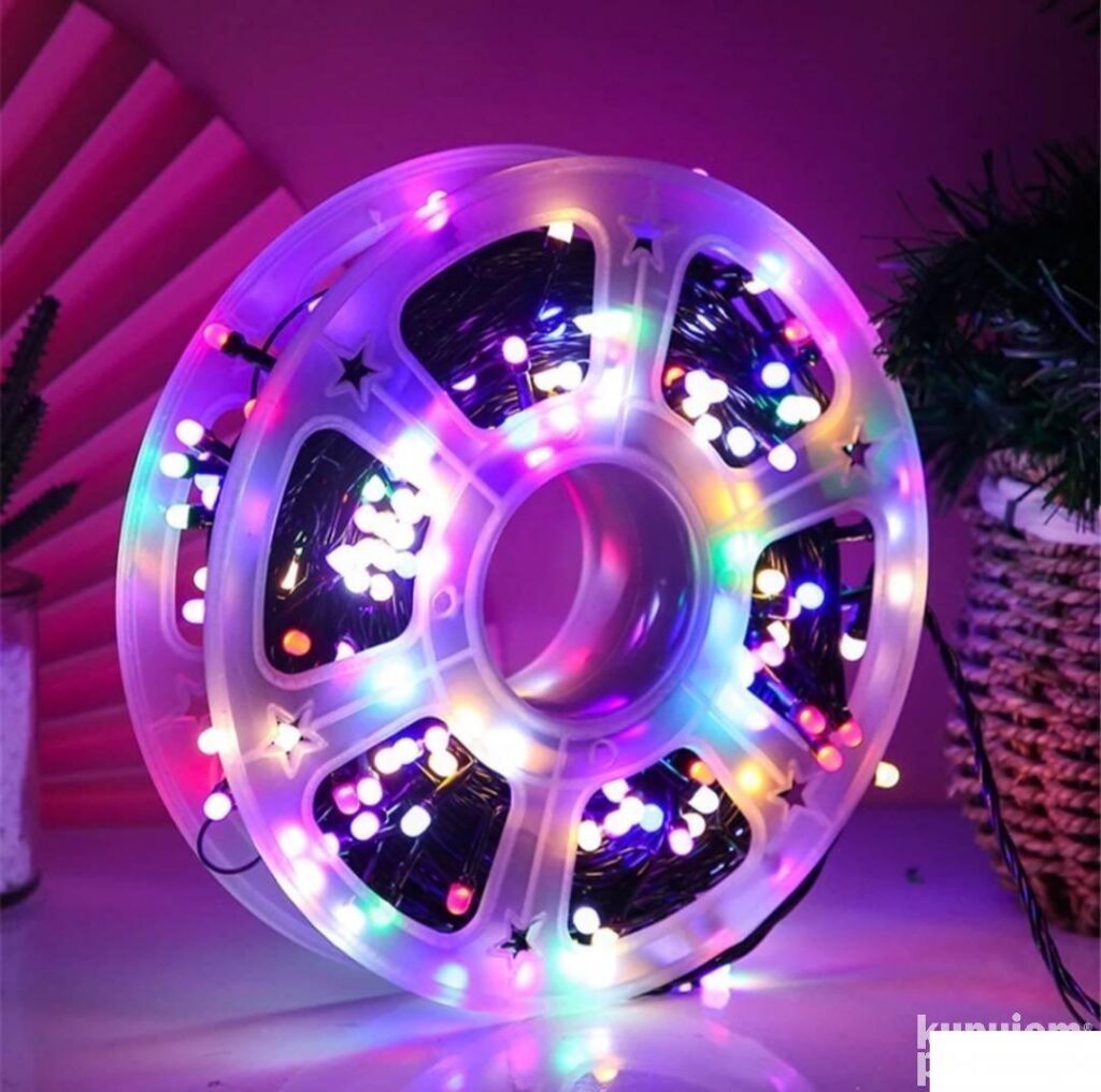 Novogodišnje LED lampice 100m RGB – Novogodišnje LED lampice 100m RGB