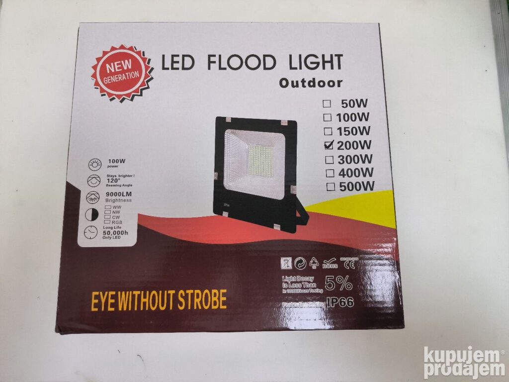 Reflektor LED Svetlo 200W QW - Image 4