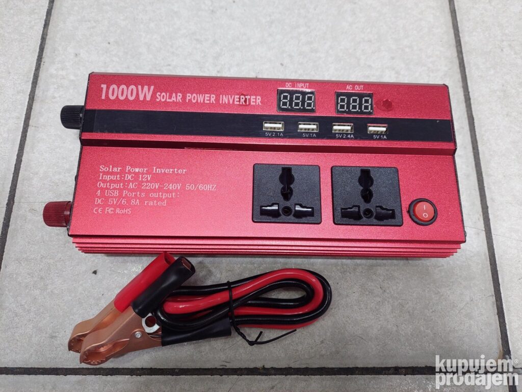 Pretvarac napona 12V - 220v 1000w i 2000w inverter struje - Image 2