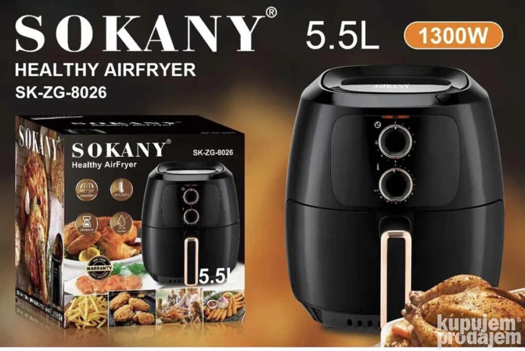 Friteza Sokany Air Fryer 5.5 litara - Image 3