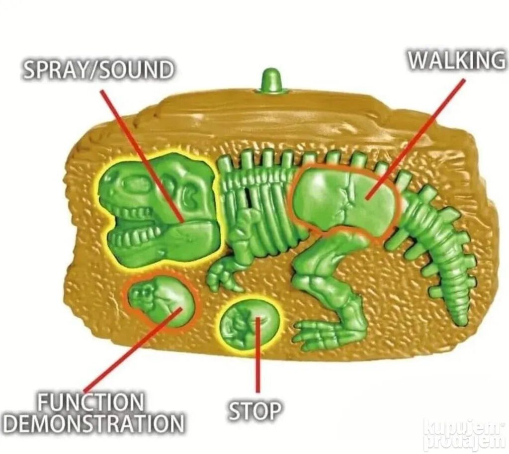 Dinosaur sa efektom vatre na daljinski - Image 3