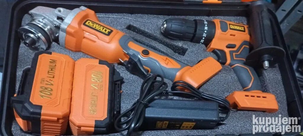 DeWalt Aku Brusilica i Aku srafilica busilica 108v Set - Image 2