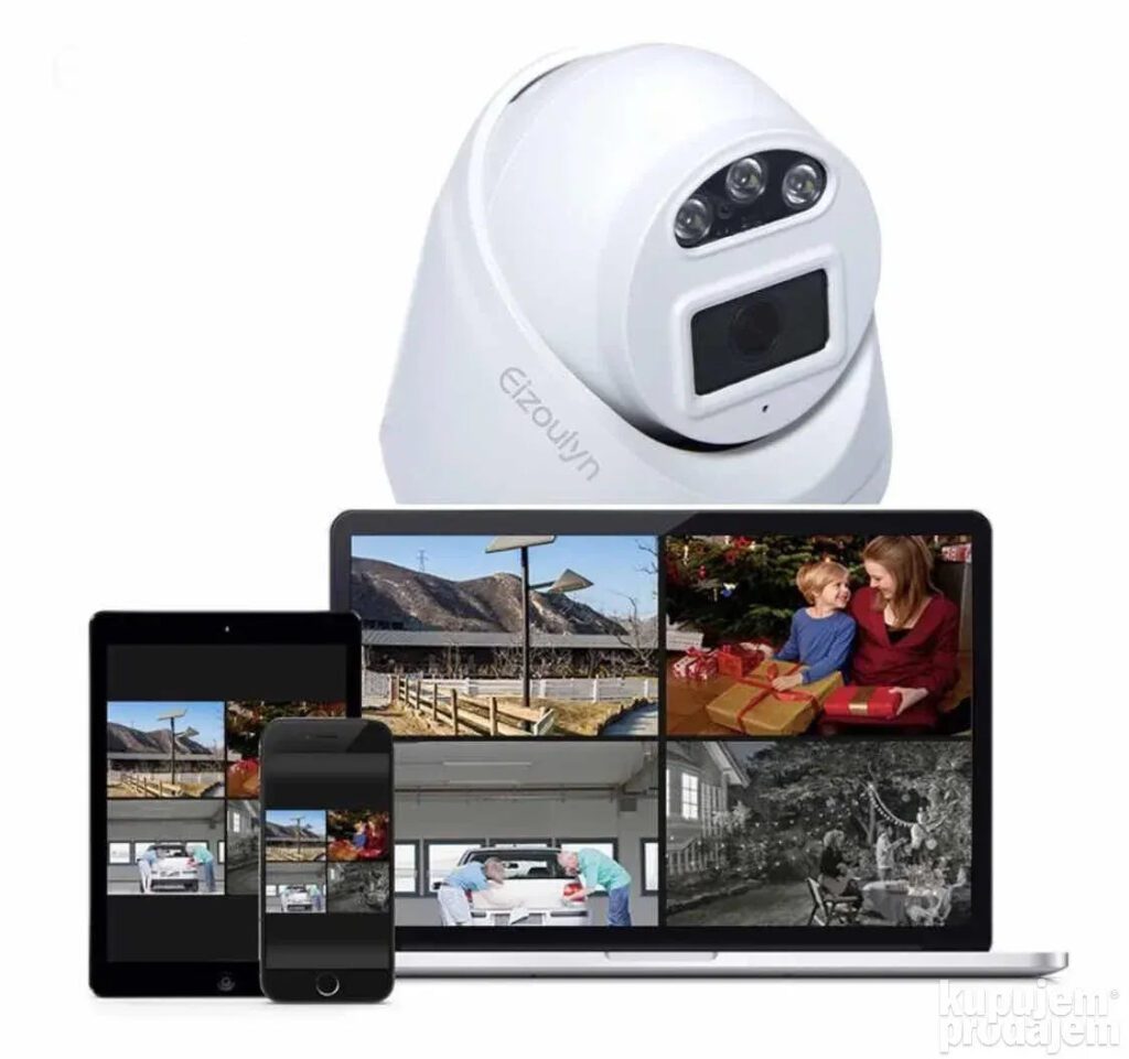 PoE wifi smart kamera, nadzorna kamera metalna