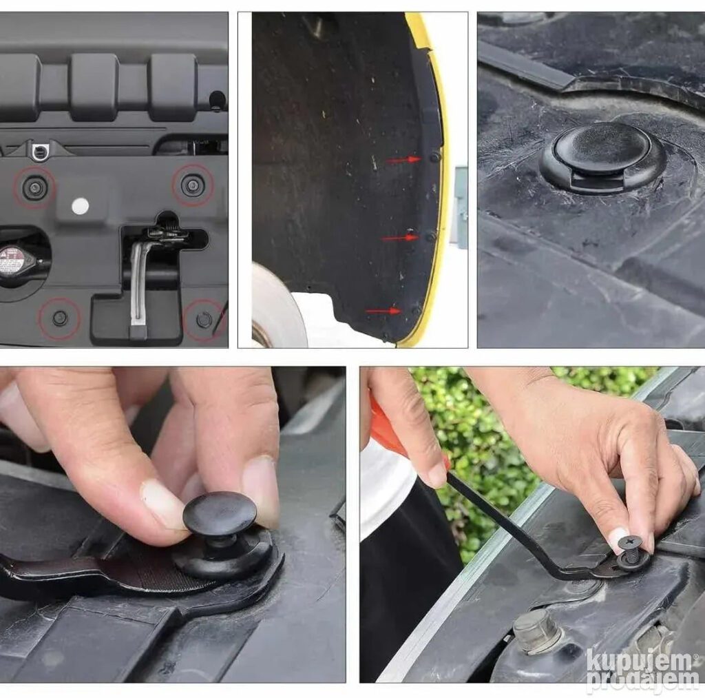 Set plastičnih kopči, žabica za auto (620 kom) - Image 2