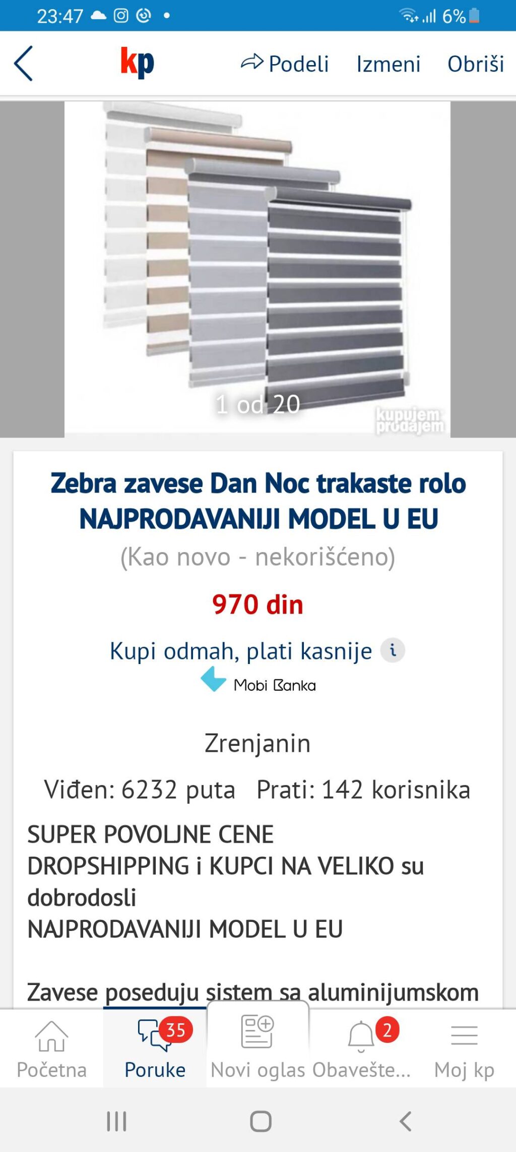 Prekidac podizaca prozora prednji OPEL ASTRA G ZAFIR 6240105 - Image 3